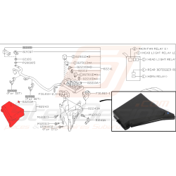 Couvercle de boite à fusible subaru impreza STI 2015
