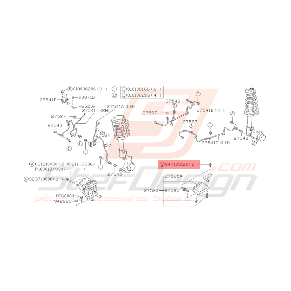 Vis Taraudeuse Origine Subaru GT Vis Taraudeuse Origine Subaru GT