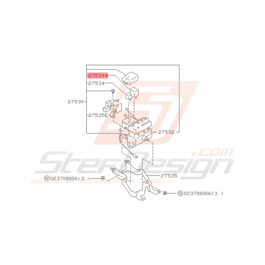 Relais de Bloc ABS Origine Subaru Impreza GT 1993 - 1996 Relais de Bloc ABS Origine Subaru Impreza GT 1993 - 1996