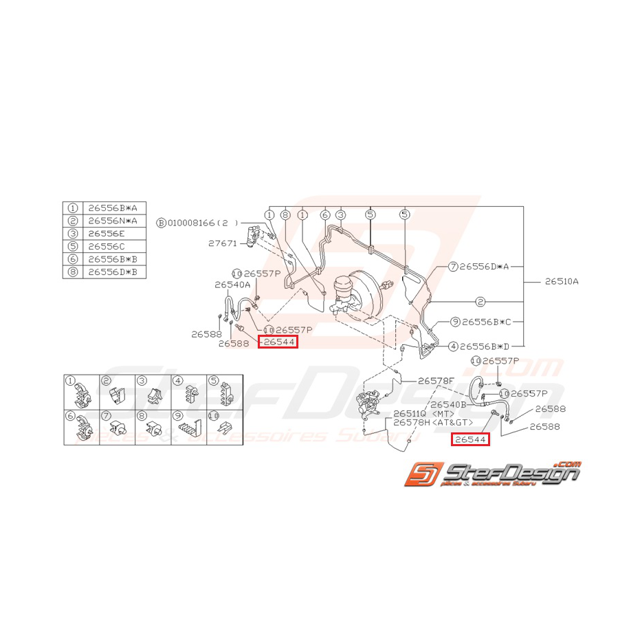 Vis banjo d'étrier GT 99-00 WRX/STI 01-07 Vis banjo d'étrier GT 99-00 WRX/STI 01-07