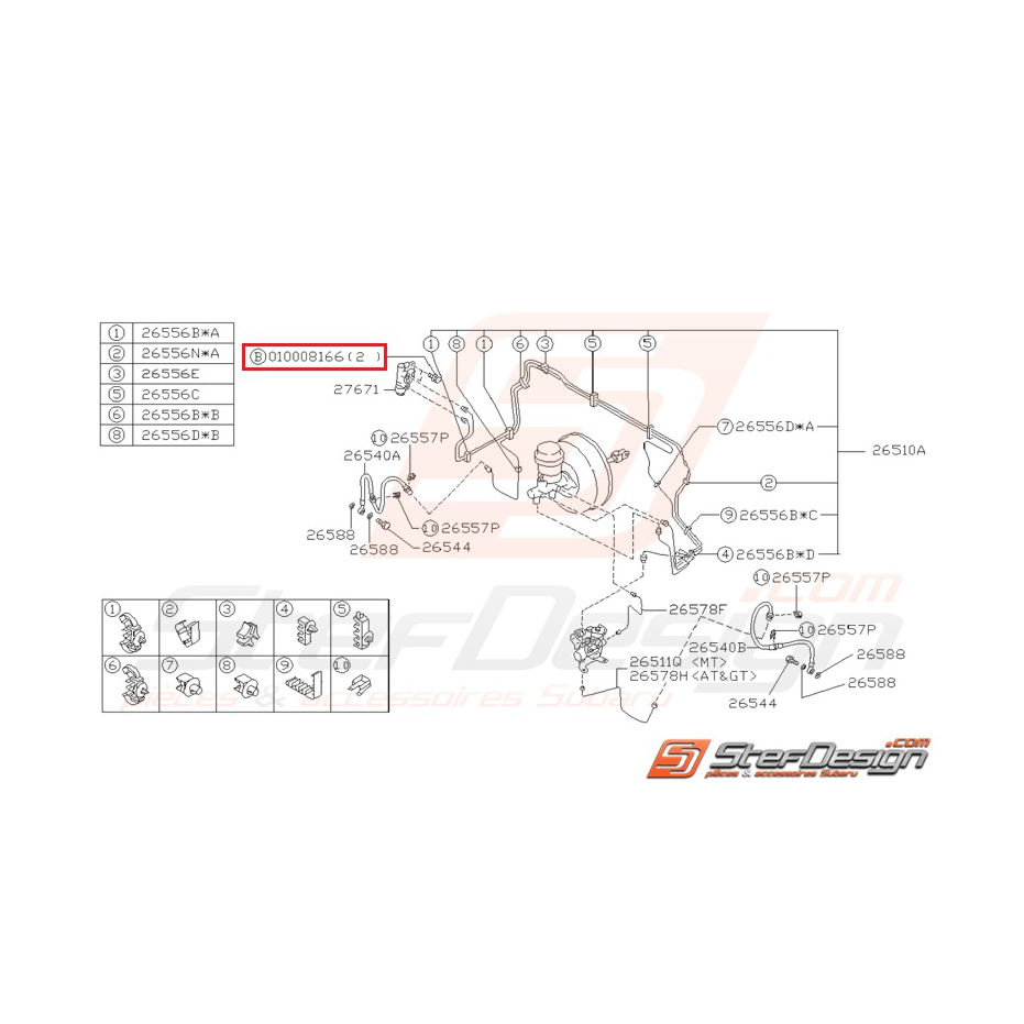 Vis de levier de vitesse WRX/STI 01-07