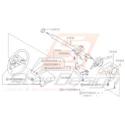 Schéma Colonne de Direction Origine Subaru GT 1993 - 2000