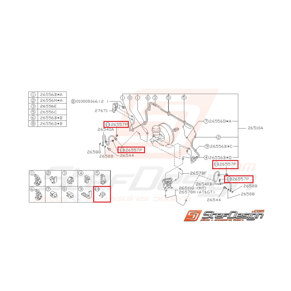 agrafe durite de frein