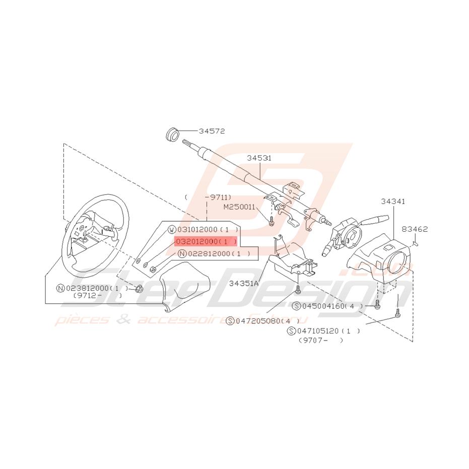 Rondelle Origine Subaru GT