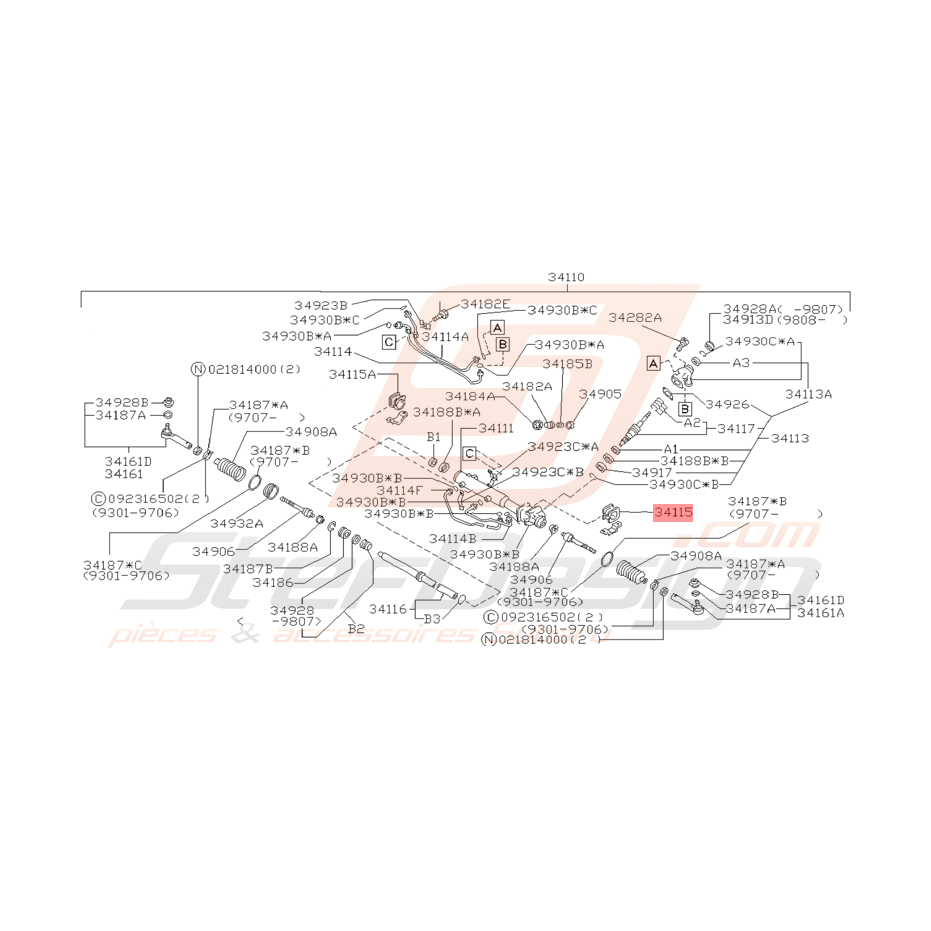 Adaptateur Boite de Vitesse Origine Subaru GT 1998 - 2000