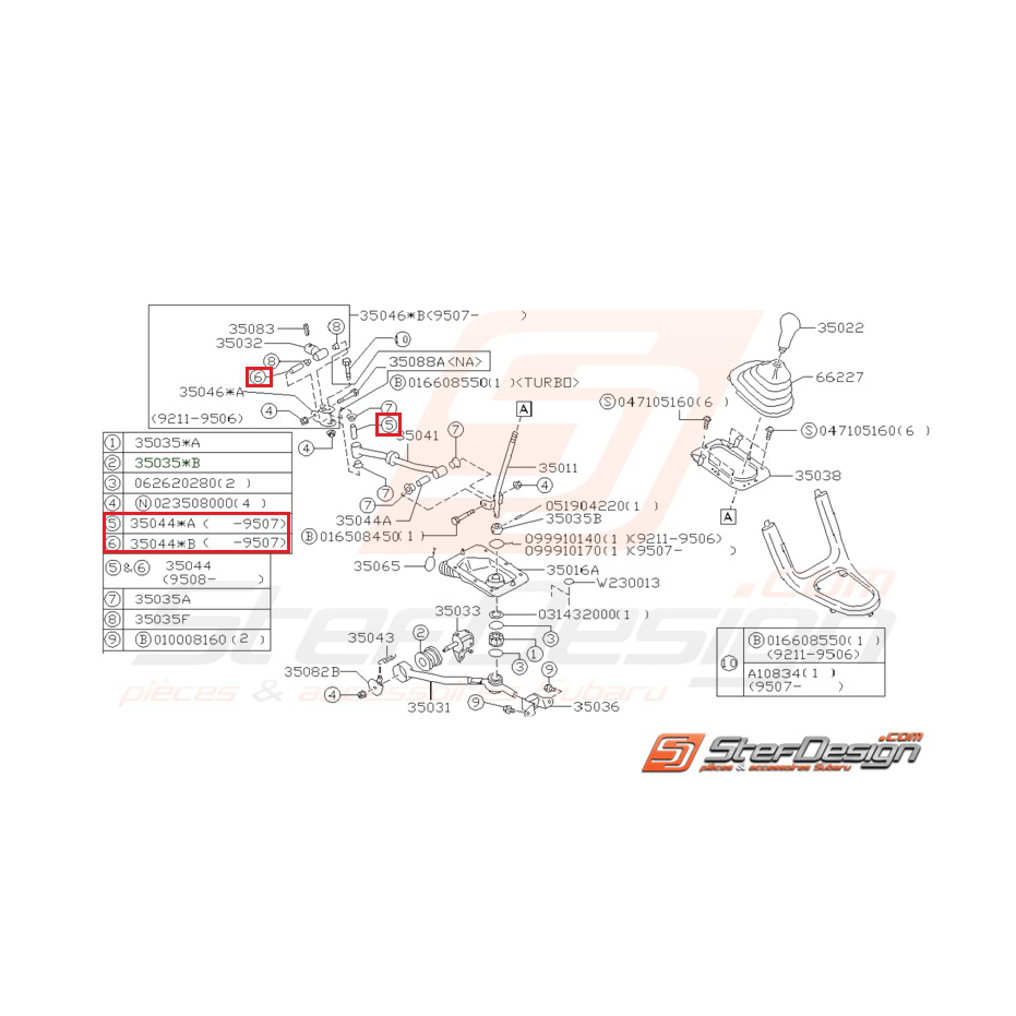 Entretoise Origine Subaru pour Subaru Impreza GT 1993-1997 Entretoise Origine Subaru pour Subaru Impreza GT 1993-1997