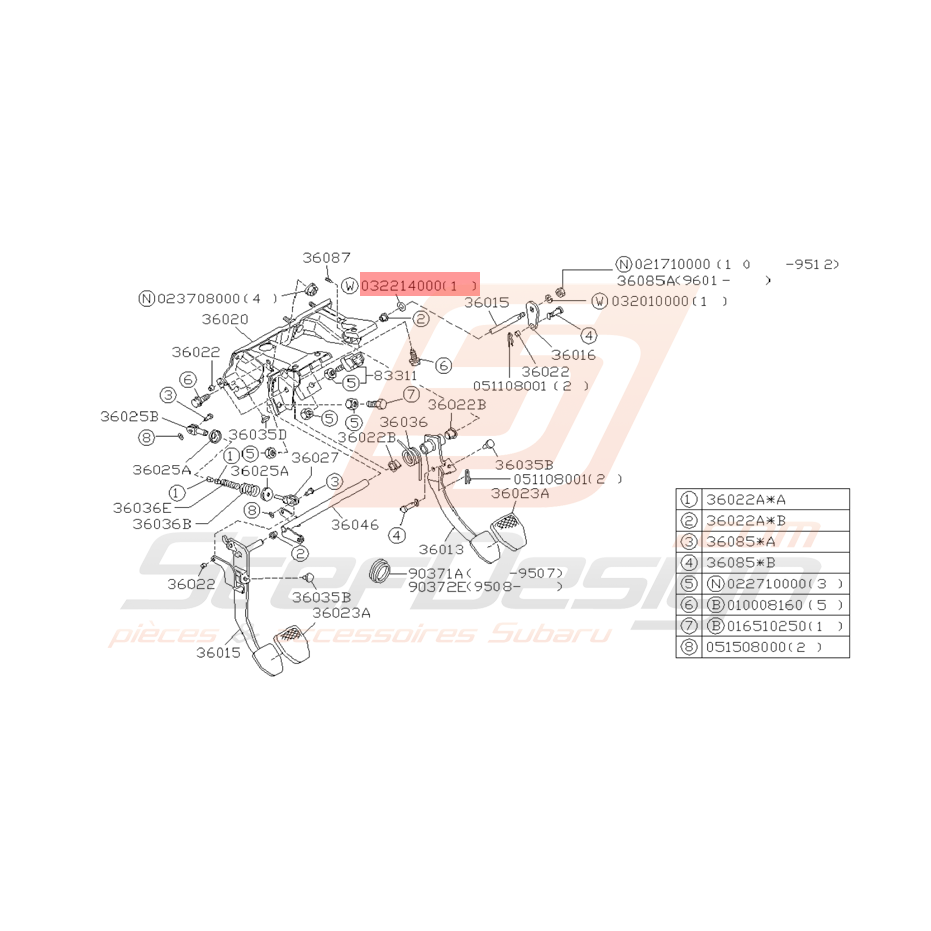 Rondelle de Frein Origine Subaru Impreza GT 1993 - 1997 Rondelle de Frein Origine Subaru Impreza GT 1993 - 1997
