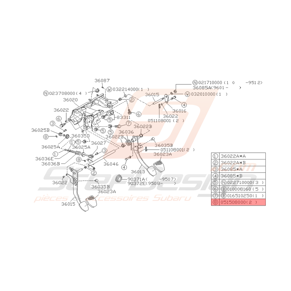 Agrafe Origine Subaru GT Agrafe Origine Subaru GT