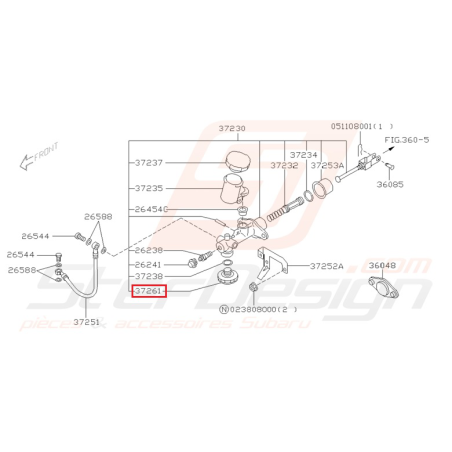 Cylindre d'embrayage Origine Subaru Impreza GT 1999-2000