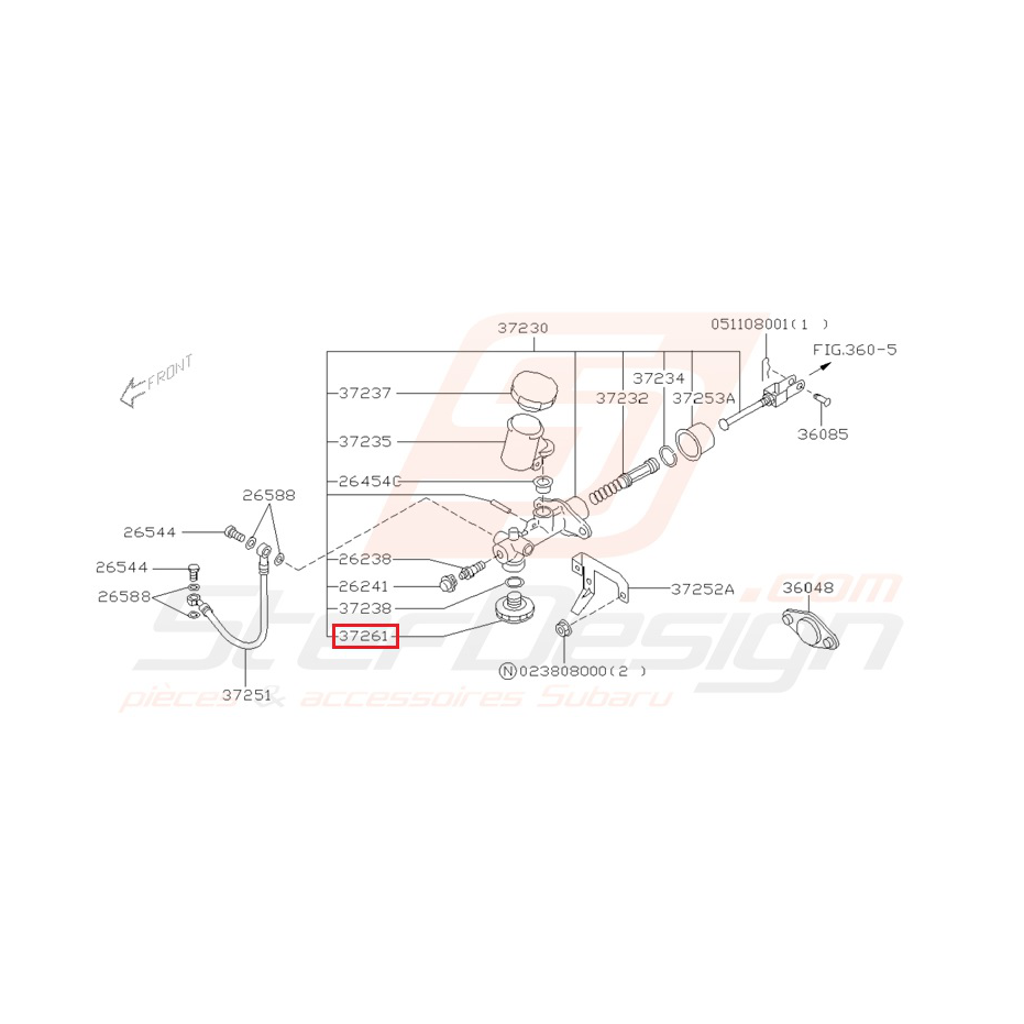 Cylindre d'embrayage Origine Subaru Impreza GT 1999-2000