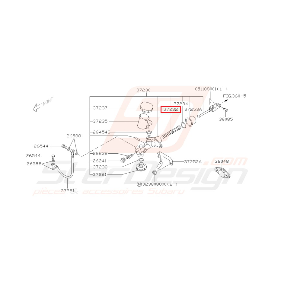Piston complet d'émetteur d'embrayage GT 99-00