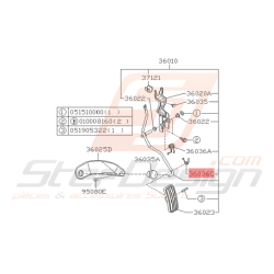 Ressort Pédale Accélérateur Origine Subaru Impreza GT 1993 - 1997