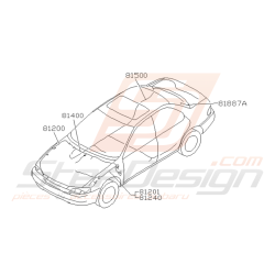 Schéma Faisceau Electrique Origine Subaru GT 93 - 00 (plus fabriqué)