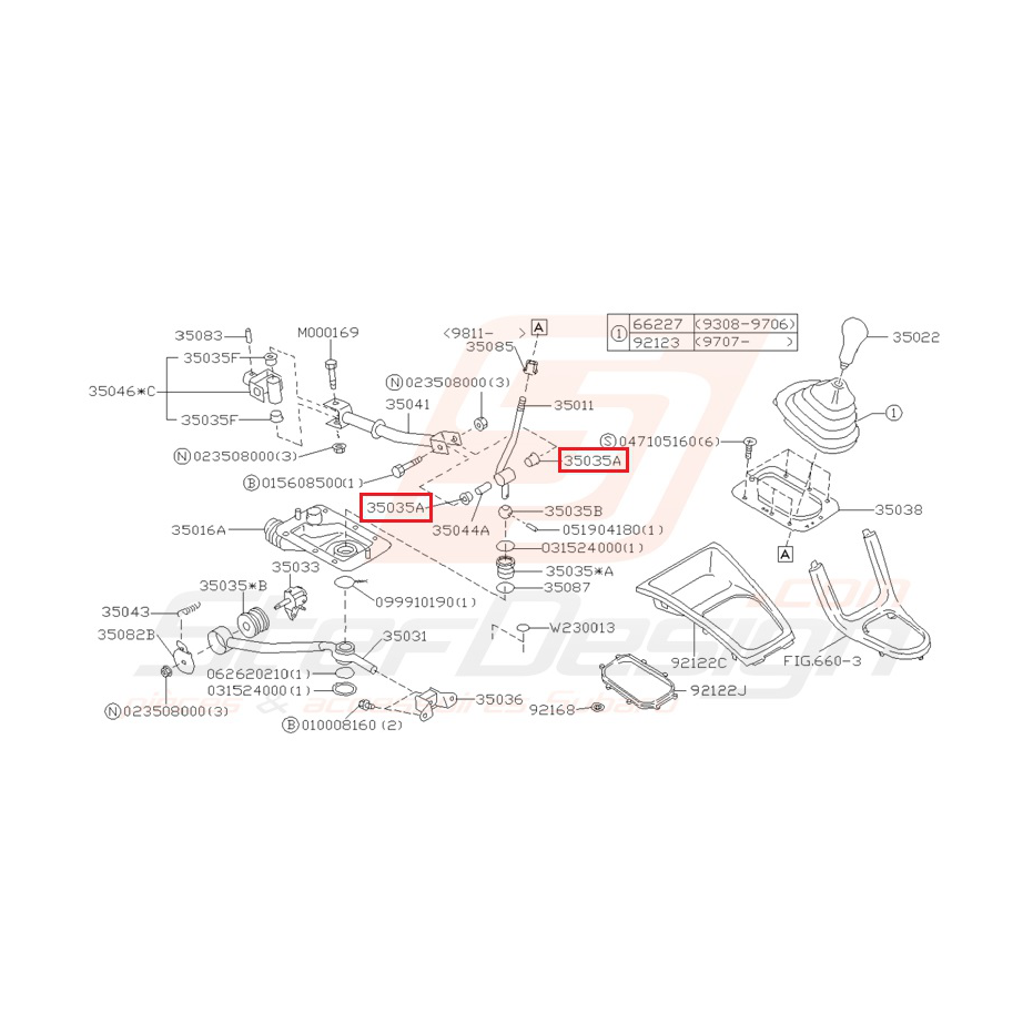 Silent bloc levier de vitesse boite 5 IMPREZA GT 93-00 WRX 01-07 Silent bloc levier de vitesse boite 5 IMPREZA GT 93-00 WRX 01-07