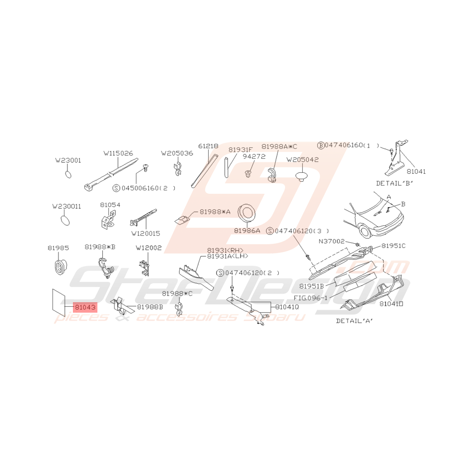 Bande de Cordon de Carburant Origine Subaru GT 2000 Bande de Cordon de Carburant Origine Subaru GT 2000