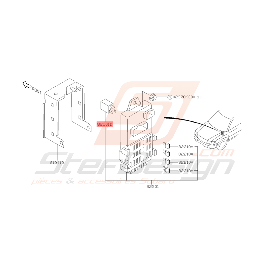 Relais Origine Subaru Impreza GT 1998 - 2000 Relais Origine Subaru Impreza GT 1998 - 2000