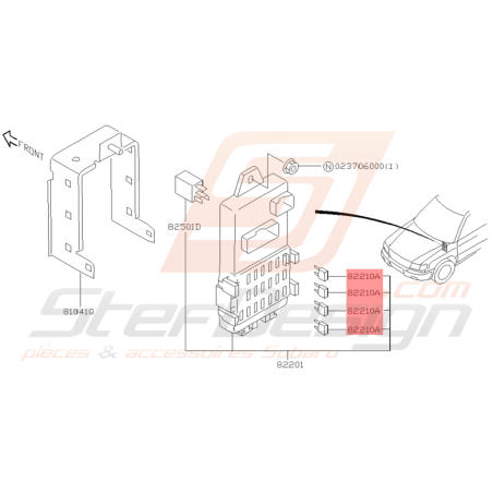 Fusible Origine Subaru Impreza GT 1998 - 2000