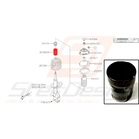 Cache poussière pour subaru Forester SJ 2014