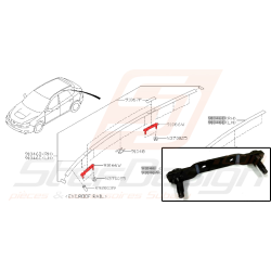 Support de baguette de toit pour subaru 2.0 R 150CV