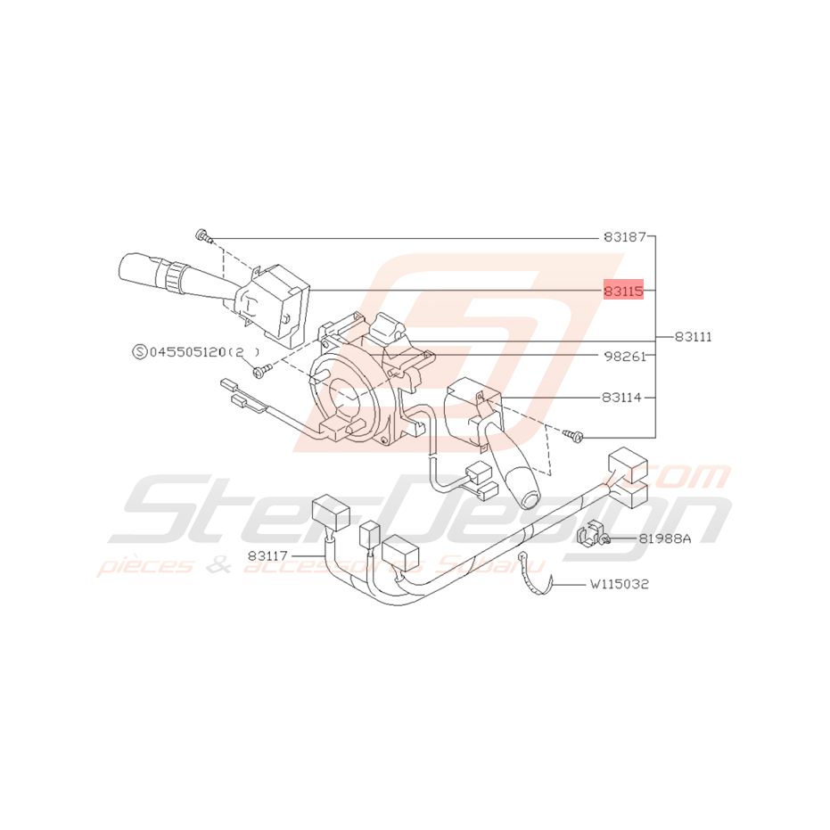 Clignotant Origine Subaru Impreza GT 1998 - 2000