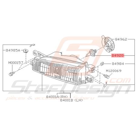 Ampoule Phare Avant et Feu de Brouillard Origine Subaru GT 93 - 96