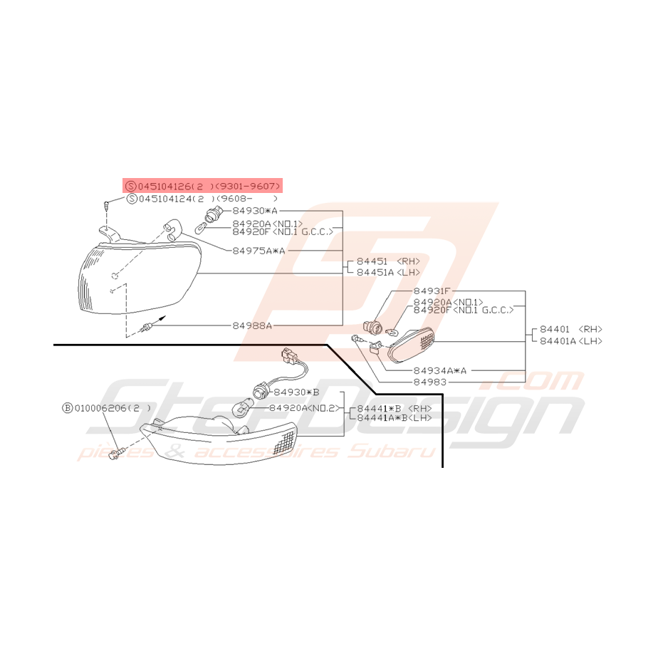 Vis Taraudeuse Origine Subaru GT