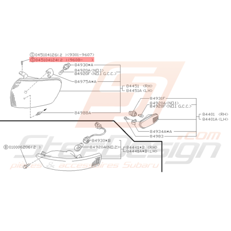 Vis Taraudeuse Origine Subaru GT