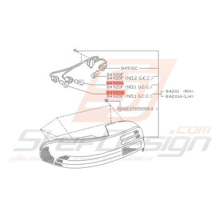 Ampoule Clignotant Arrière Origine Subaru Impreza GT 93 - 00