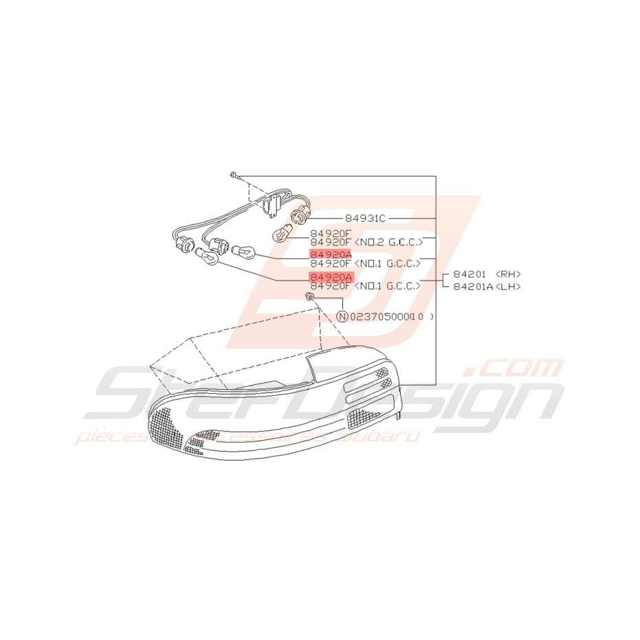 Ampoule Clignotant Arrière Origine Subaru Impreza GT 93 - 00