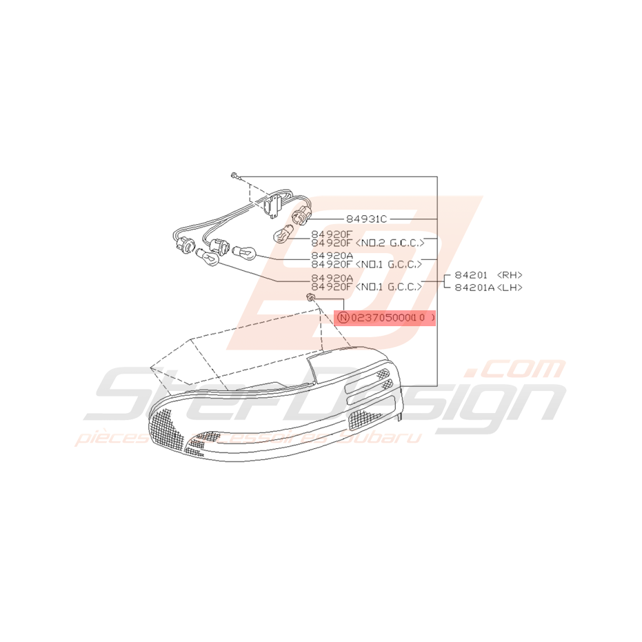 Ecrou Origine Subaru GT Ecrou Origine Subaru GT