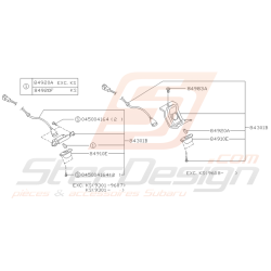 Schéma Eclairage Plaque d'Immatriculation Origine Subaru GT 93 - 00