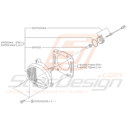 Schéma Feu Antibrouillard Arrière Origine Subaru Impreza GT 93 - 00