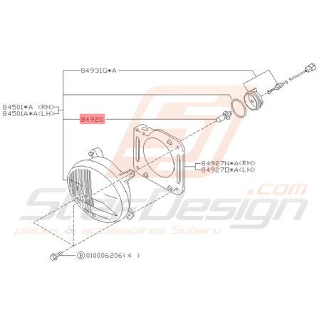 Ampoule Antibrouillard Origine Subaru Impreza GT 1993 - 2000