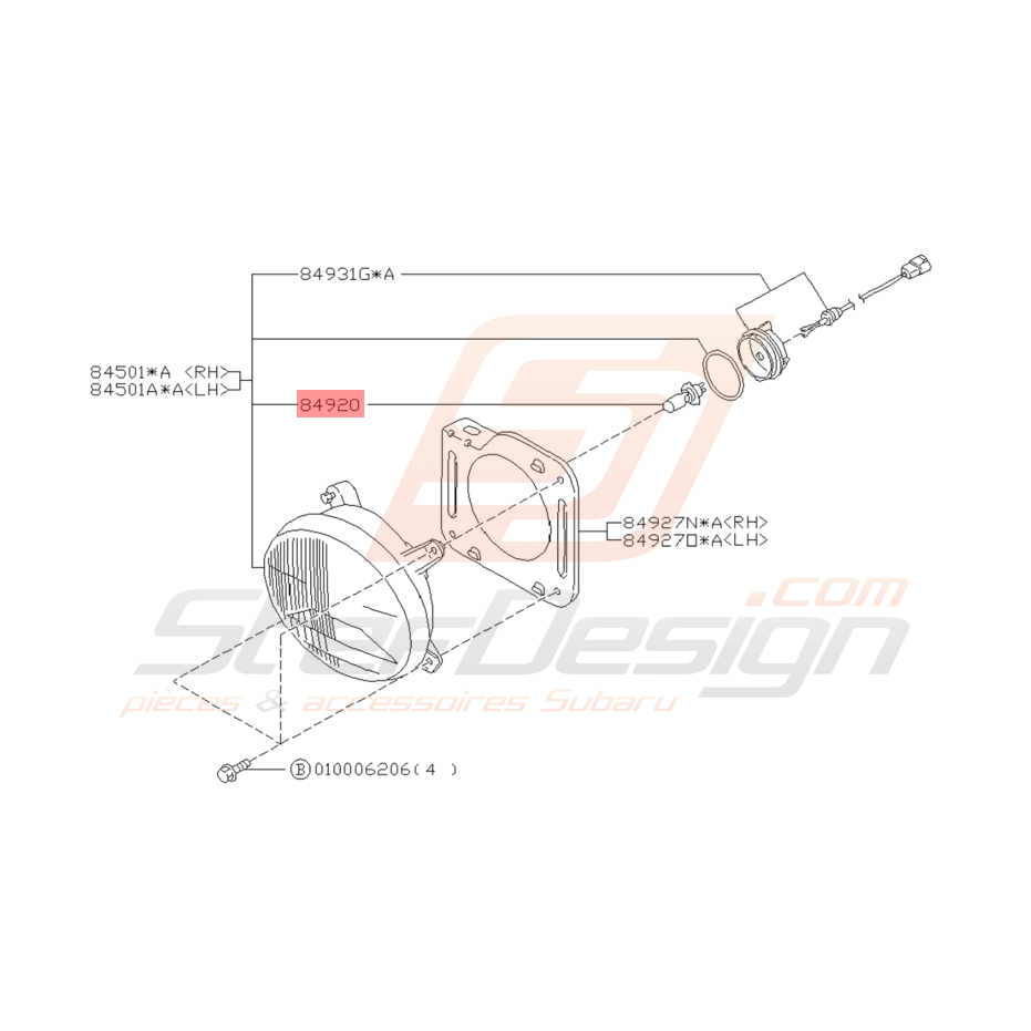 Ampoule Antibrouillard Origine Subaru Impreza GT 1993 - 2000