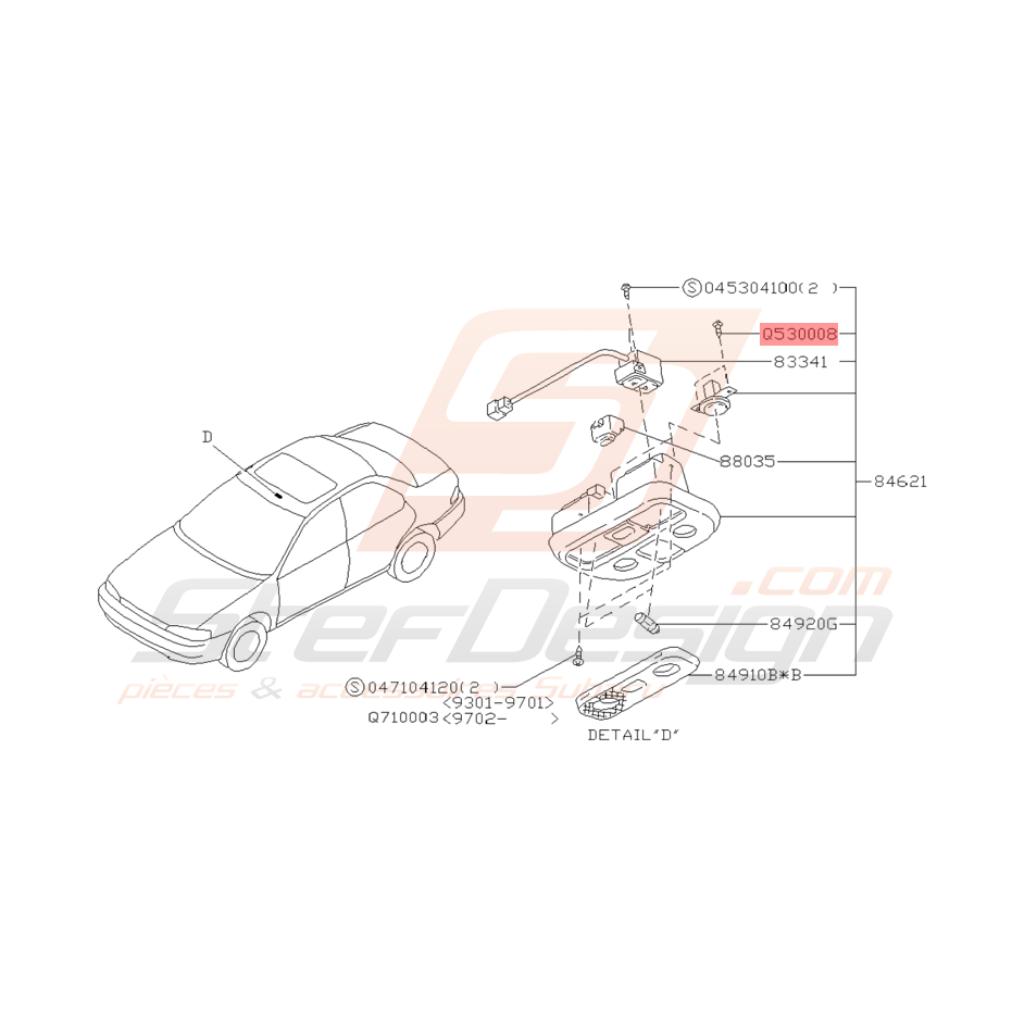 Vis Taraudeuse Origine Subaru GT