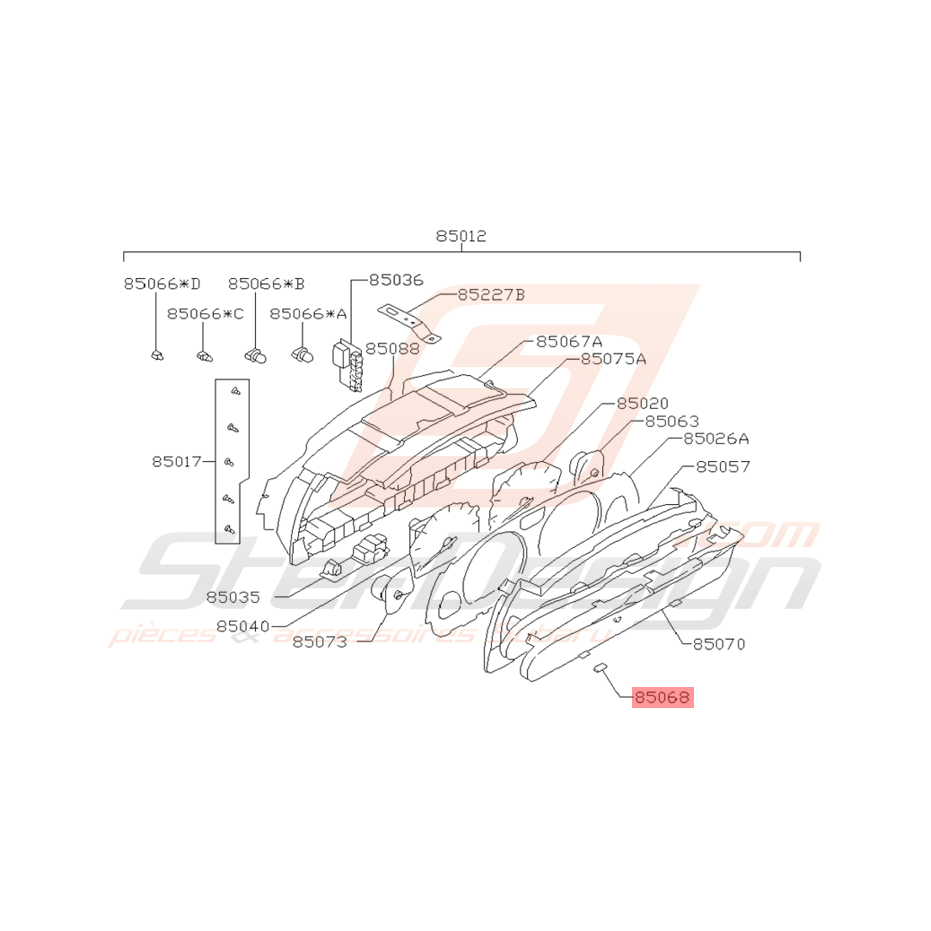 Ampoule de Compteur Origine Subaru Impreza GT 1993 - 1997