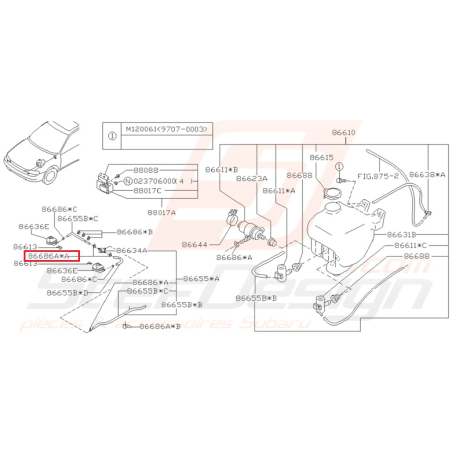 Clips Origine Subaru Impreza GT 1997