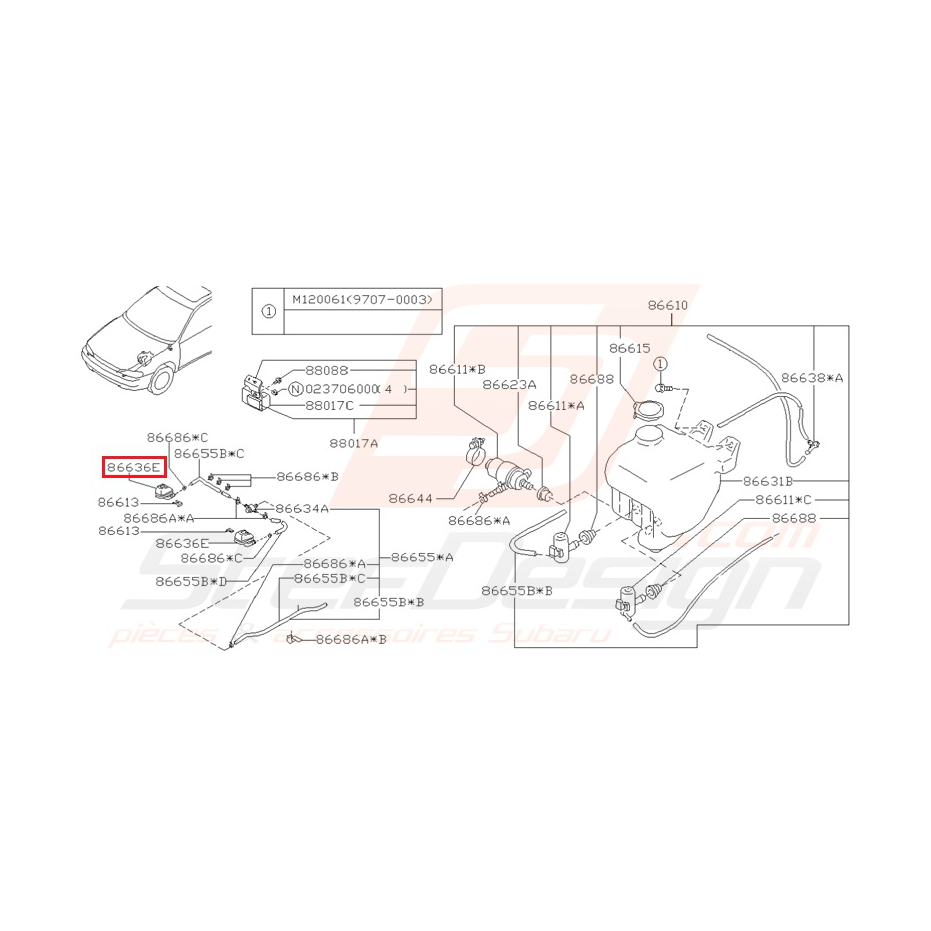 Gicleur de phare GT 93-00