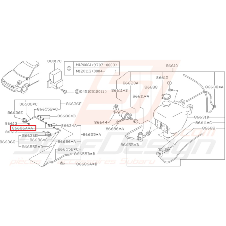 Clips Origine Subaru Impreza GT 1997