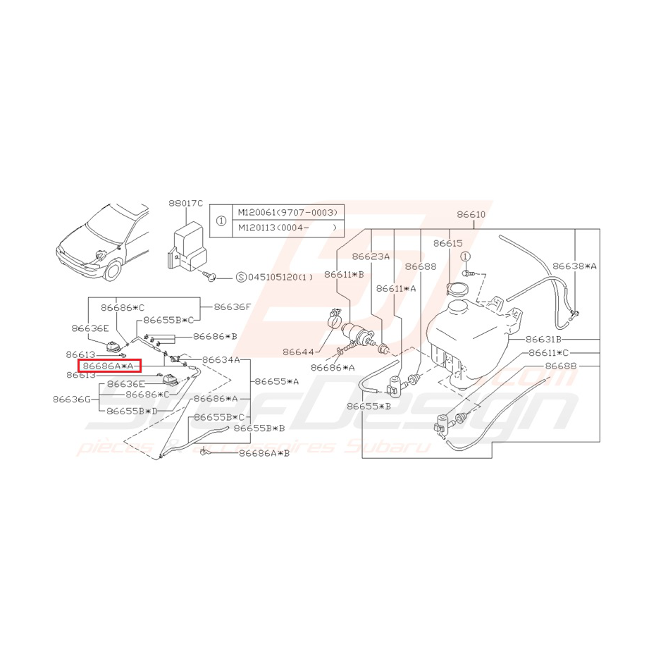 Clips Origine Subaru Impreza GT 1997