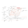 Fixation faisceau batterie WRX/STI 01-05