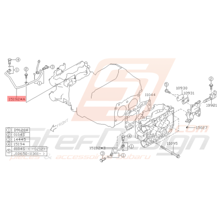 Durite d'Huile Origine Subaru STI 04/2004 - 2005