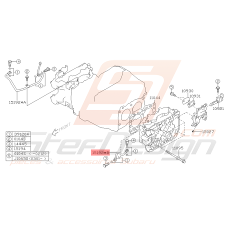 Durite d'Huile Origine Subaru STI 2001 - 2005