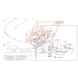Schéma Visserie Culasse Origine Subaru WRX STI 2001 - 2005