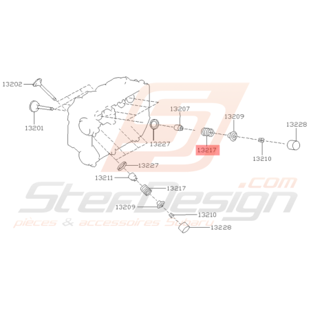 Ressort de Soupape Origine Subaru STI 2001 - 2002
