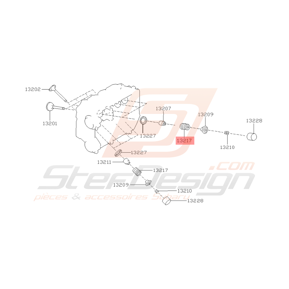 Ressort de Soupape Origine Subaru STI 2001 - 2002 Ressort de Soupape Origine Subaru STI 2001 - 2002