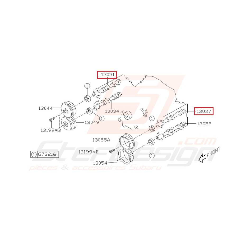 Arbre à came Origine Subaru WRX 2003