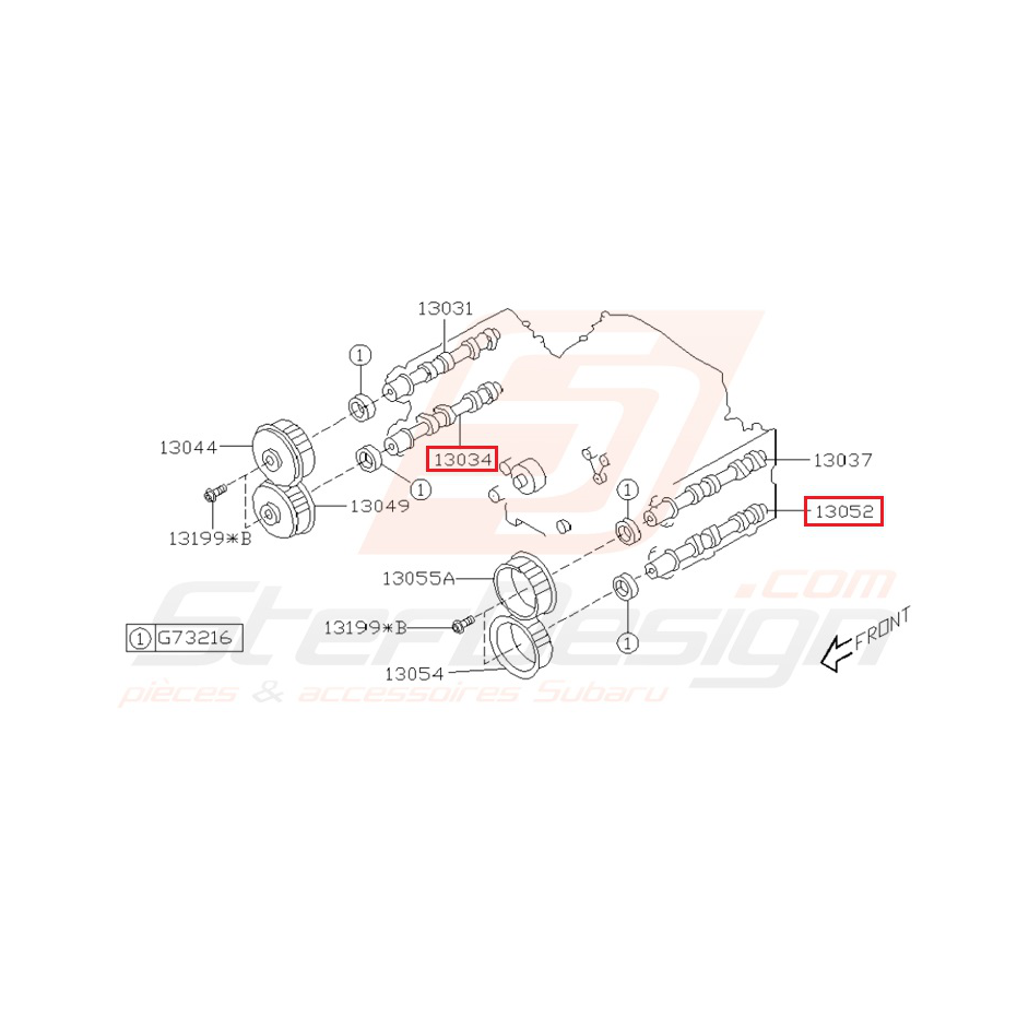Arbre à came Origine Subaru WRX 2003