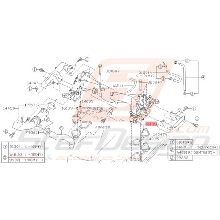 Goupille Joint d'Admission origine Subaru WRX/STI 04/2003 - 2005