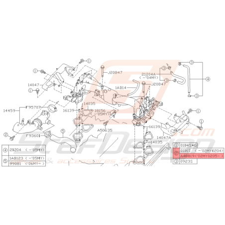 Boulon Origine Subaru WRX STI